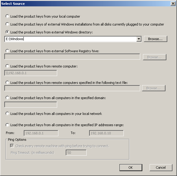 extract windows xp license key