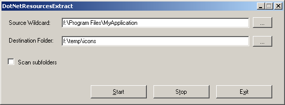 DotNetResourcesExtract 1.01 screenshot