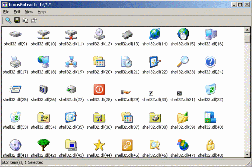 IconsExtract 1.47 screenshot