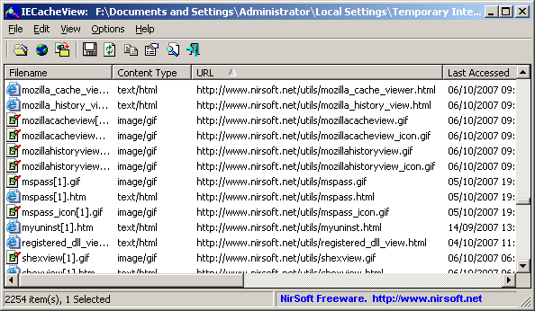 Windows 7 IECacheView 1.58 full