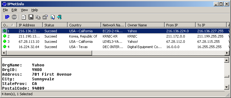 IPNetInfo 1.85 screenshot