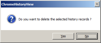 Chrome History Delete Question