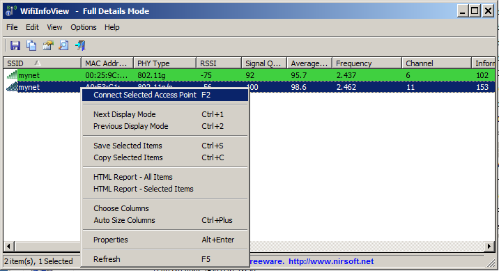 Connect access point by MAC address