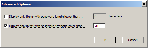 Password Strength Filter