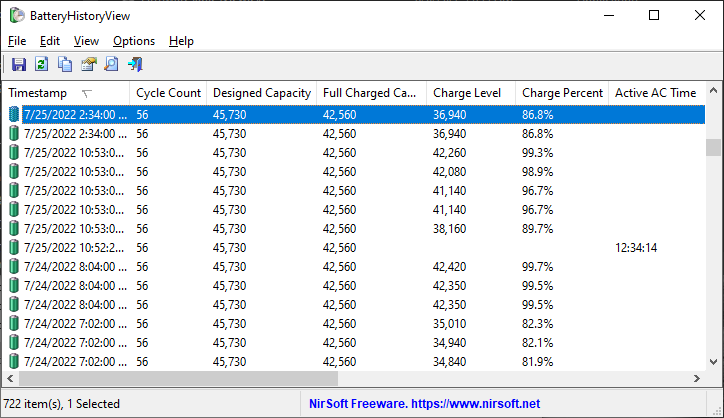 Battery History Viewer For Windows 11/10