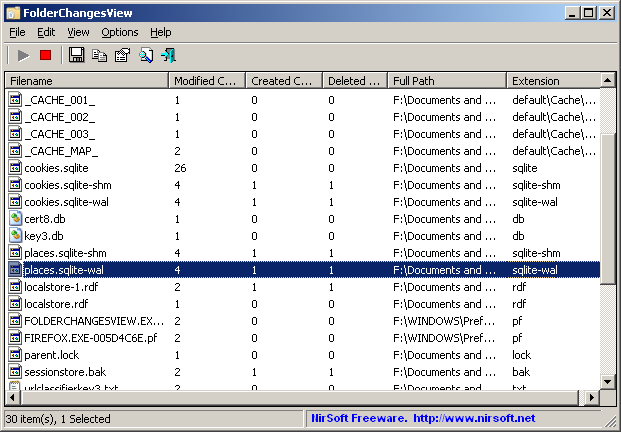 Windows 8 FolderChangesView 2.37 full Windows 8 FolderChangesView full
