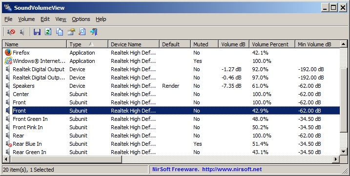 Windows 8 SoundVolumeView x64 full