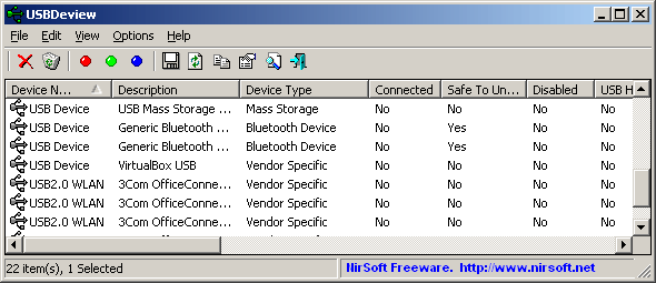 View any installed/connected USB device on your