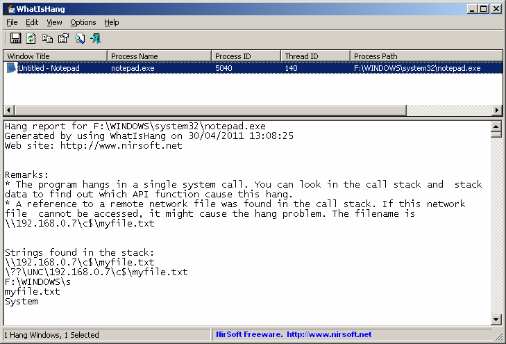 WhatIsHang x64 screenshot